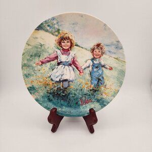 Mary Vickers My Memories Series Plates: "Playtime" & "The Recital"--Set of 2
